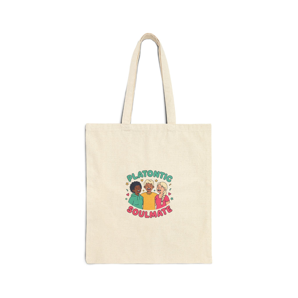 Platonic Soulmate Tote, Friendship-First Canvas Tote | Platonic Love, Bestie Bag