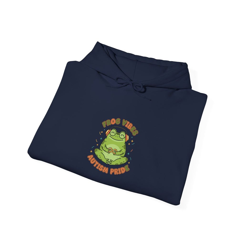 Frog Vibes Autism Pride Hoodie | neurodiversity pride, frog meme design