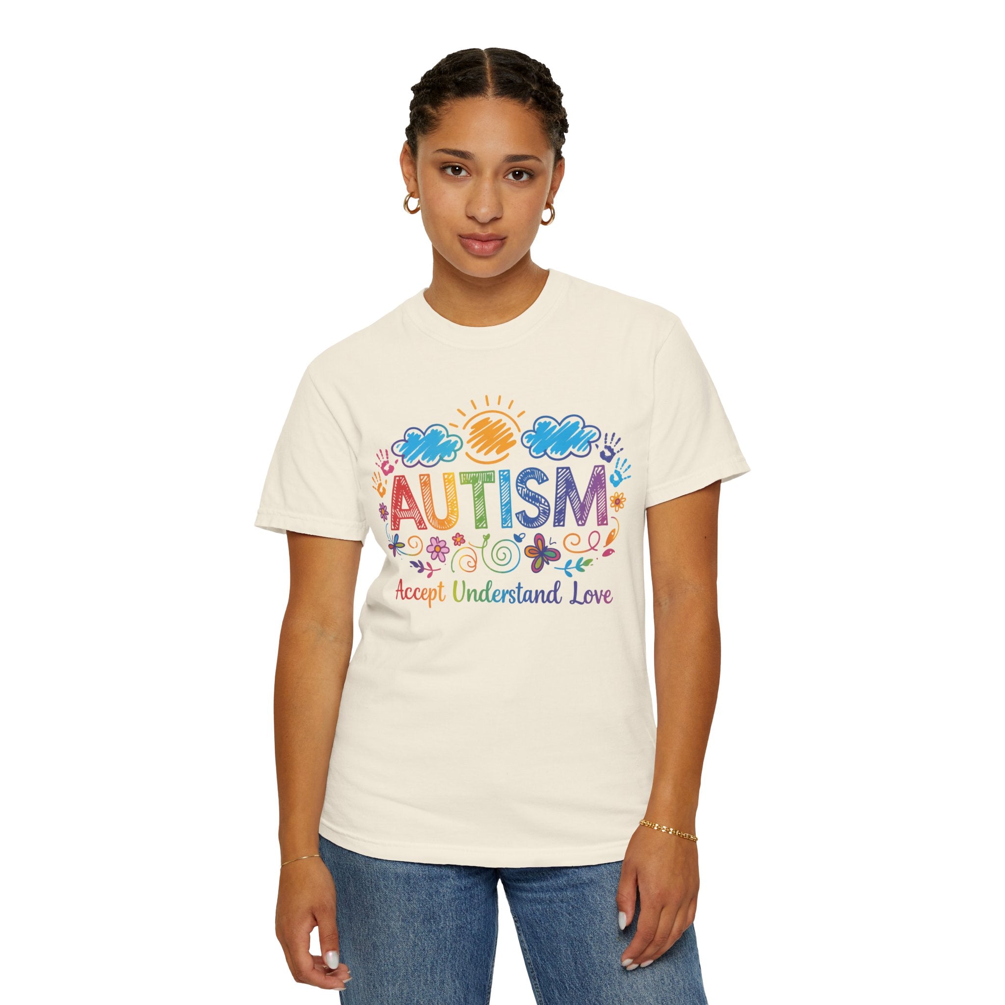Autism Awareness T-Shirt — "Accept Understand Love" Colorful Support Tee