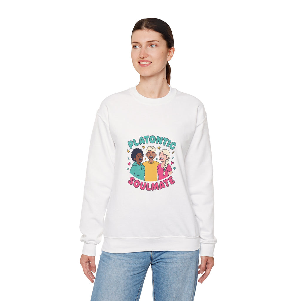 Platonic Soulmate Crewneck Sweatshirt | friendship, platonic love