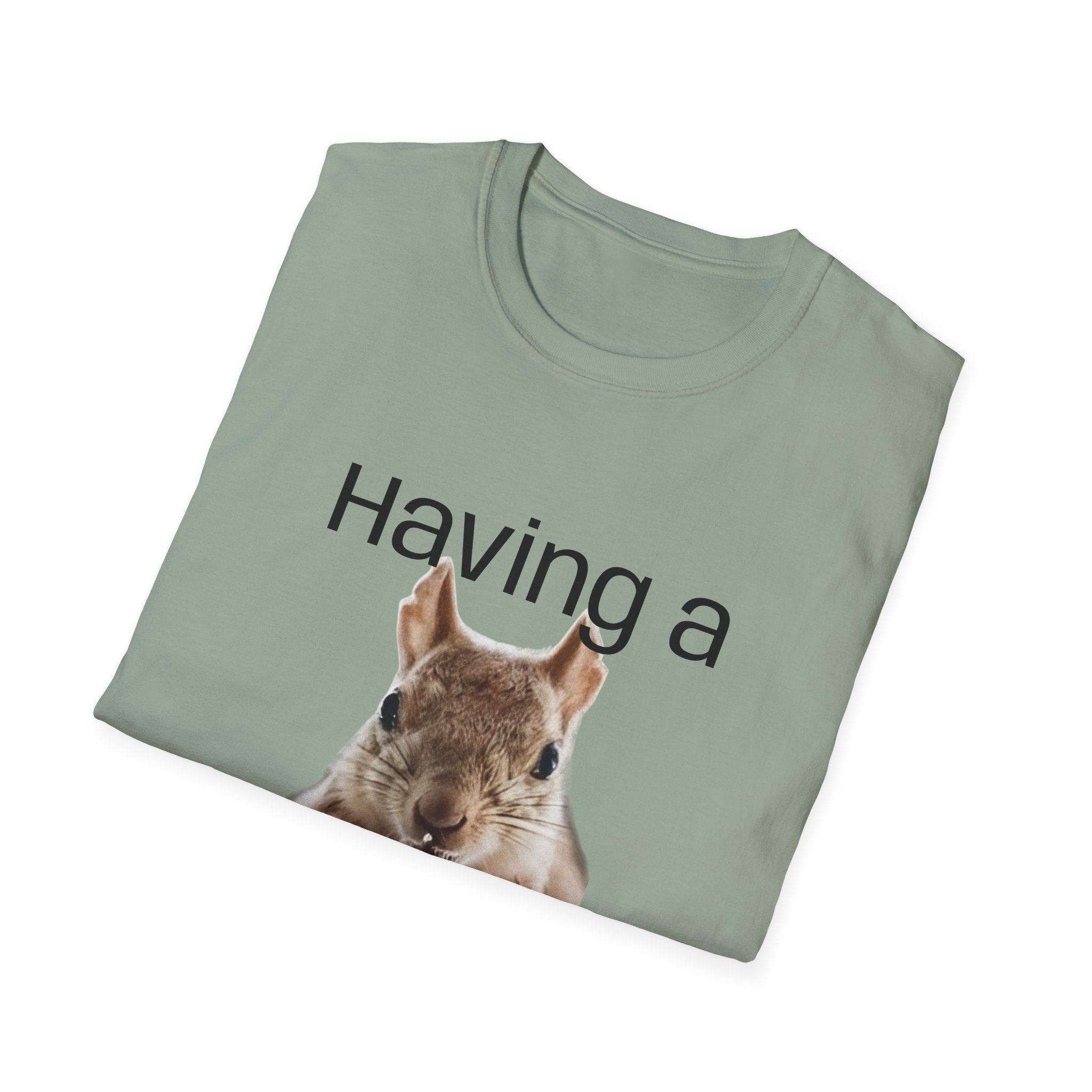 Having a Nutty Day Squirrel T-Shirt — Funny Bad Day Graphic Tee