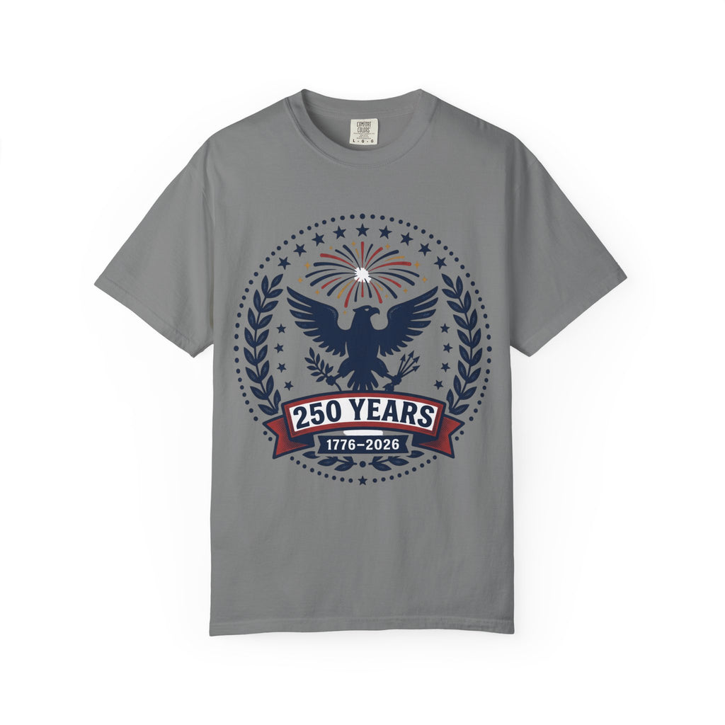 250 Years Eagle Anniversary T-Shirt — 1776–2026 Patriotic Celebration Tee