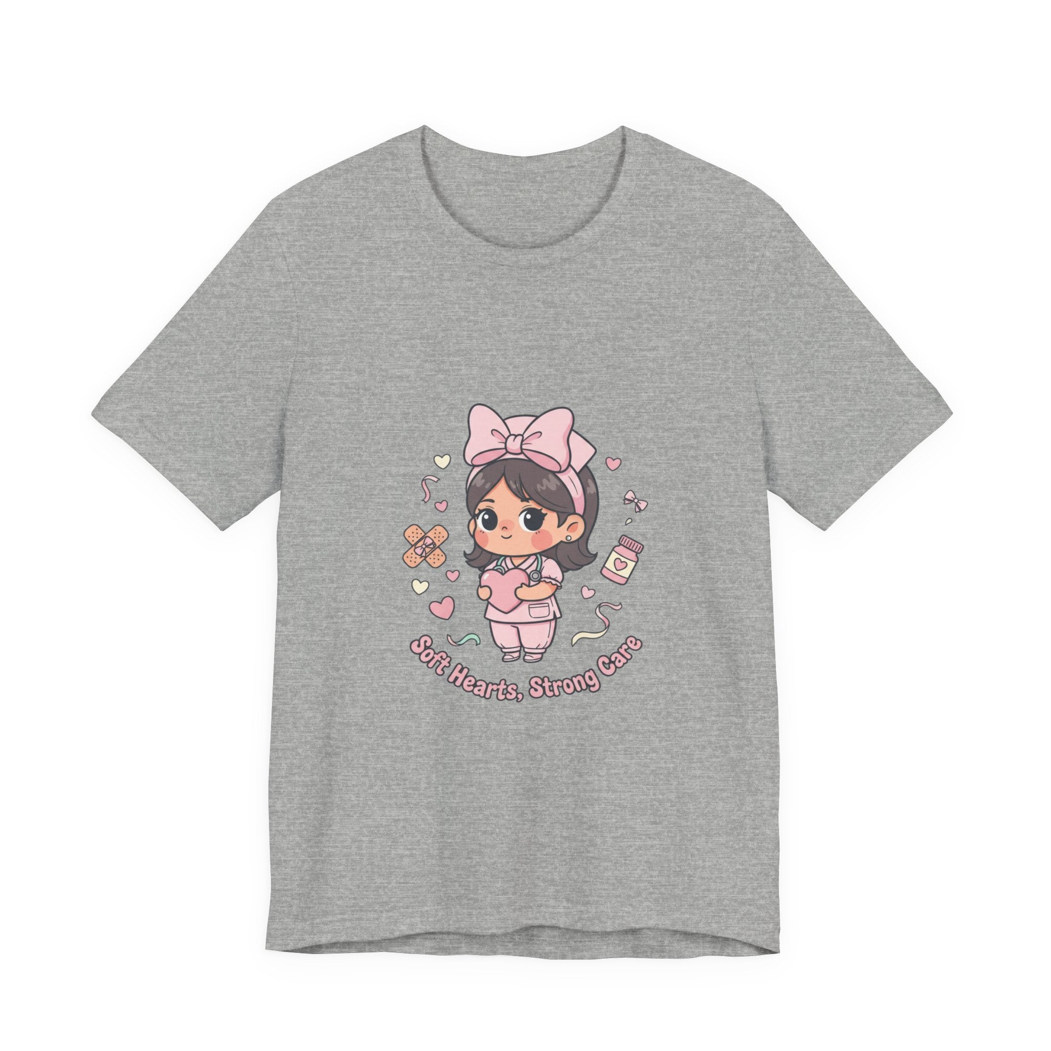 Cute Nurse Graphic Tee | Coquette medical pastel kawaii nurse merch