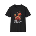 Mom Floral Rose T‑Shirt – Heart Script Mother’s Day Tee