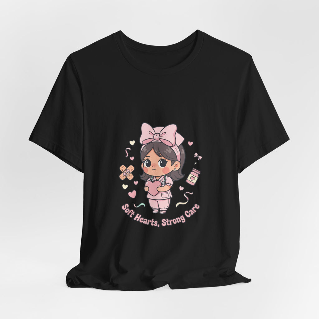 Cute Nurse Graphic Tee | Coquette medical pastel kawaii nurse merch