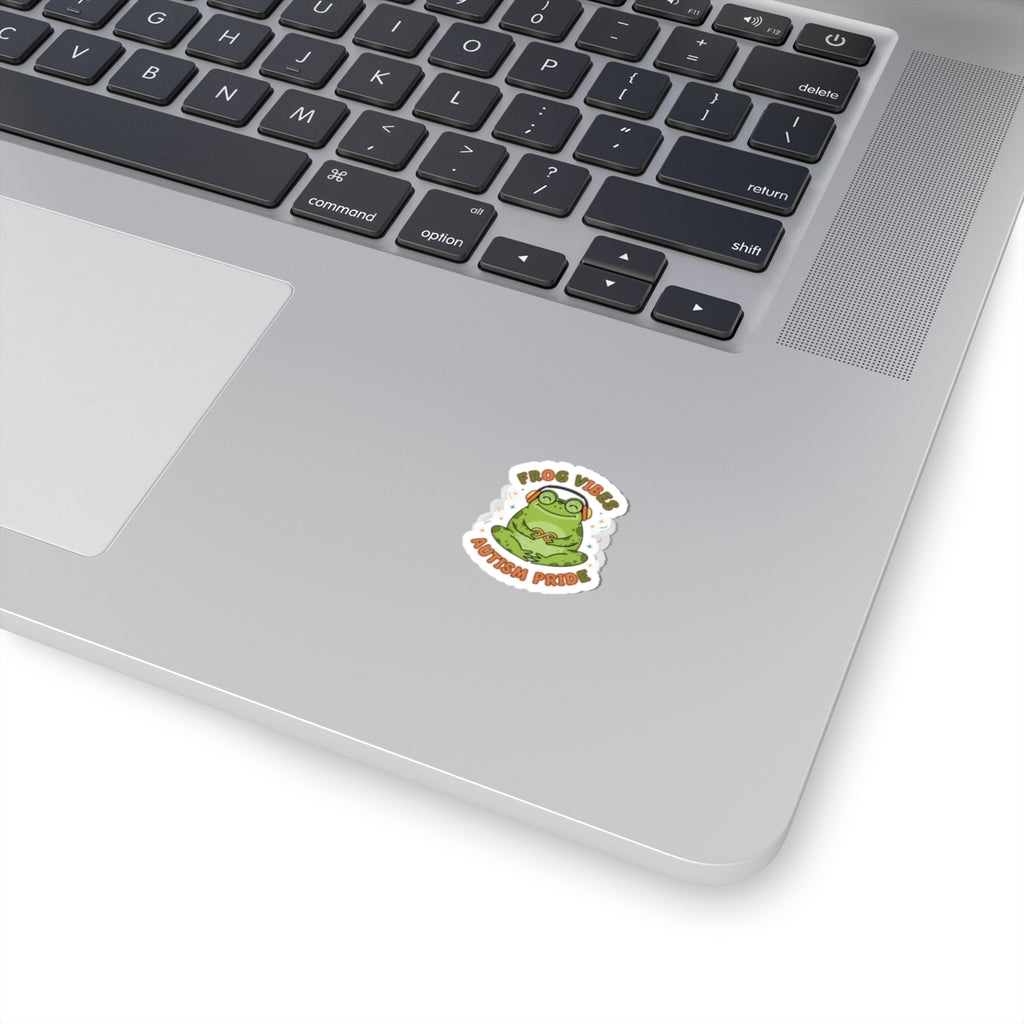 Frog Vibes Autism Pride Sticker | neurodiversity pride, frog meme