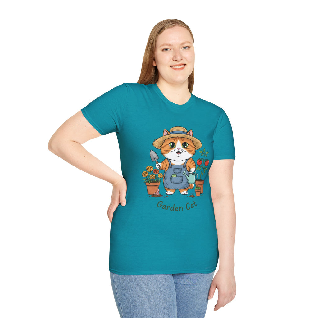 Funny Cat Gardening T-Shirt