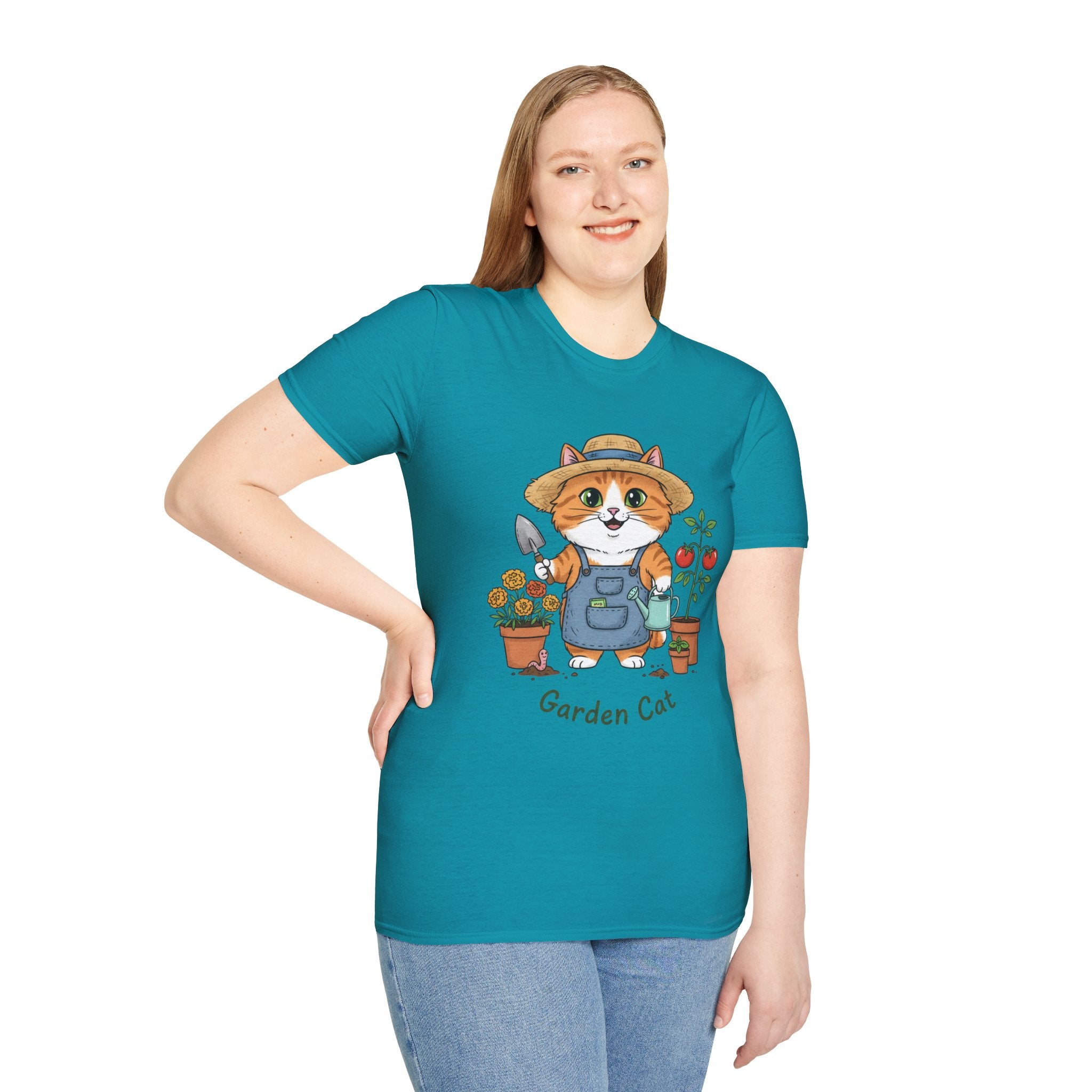 Funny Cat Gardening T-Shirt