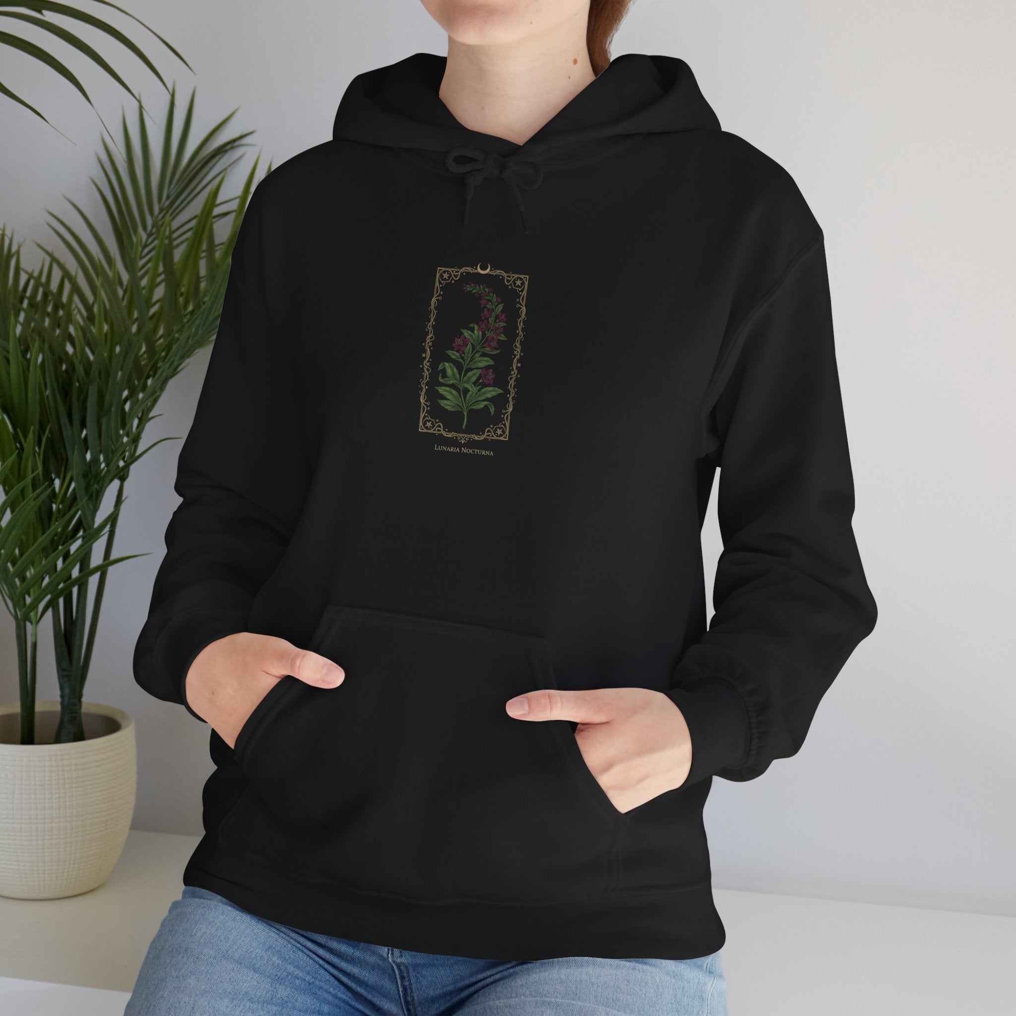 Nightshade Botanical Hoodie | dark botanical, witchy garden