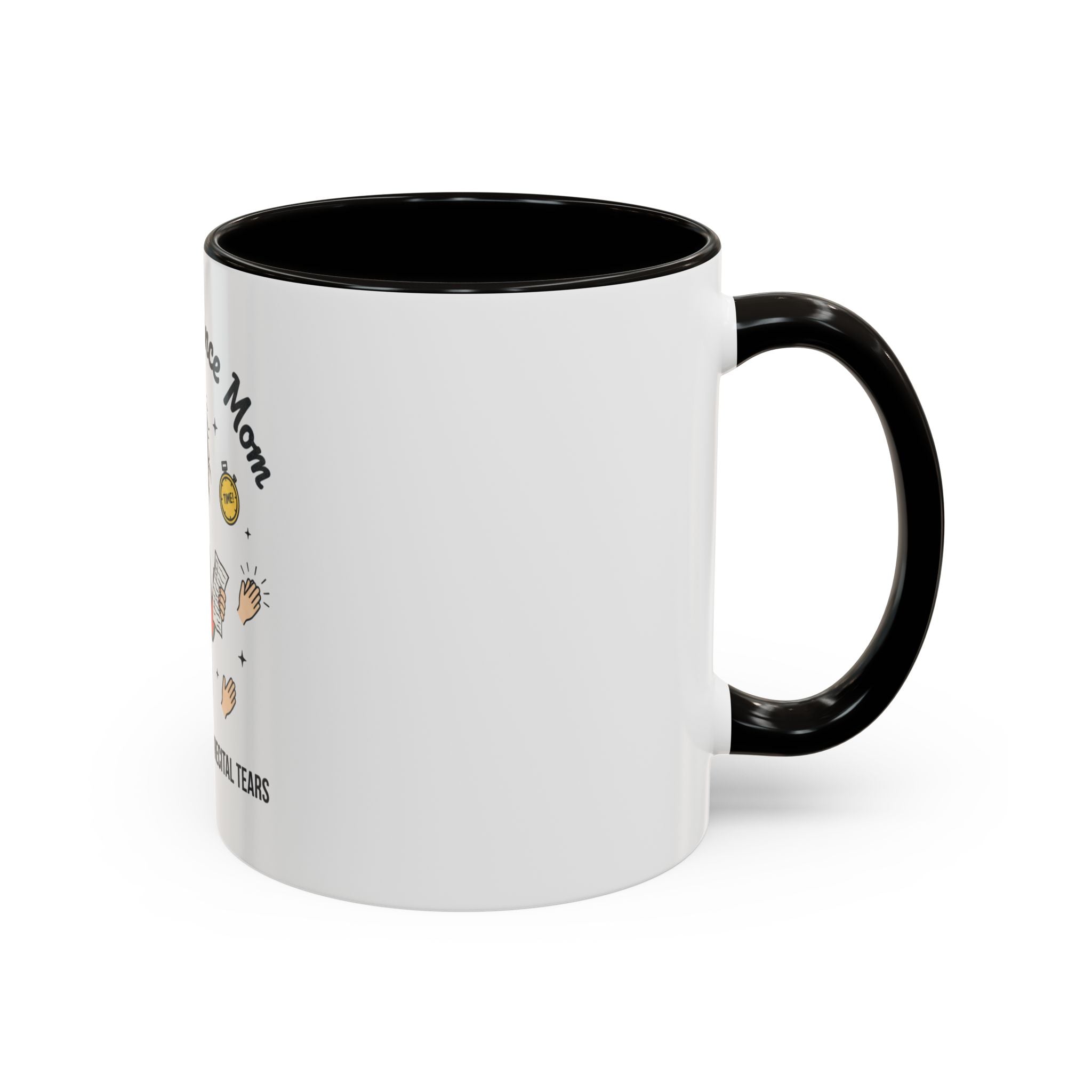 Frazzled Dance Mom Mug — "Powered by Coffee and Recital Tears" (11oz/15oz)