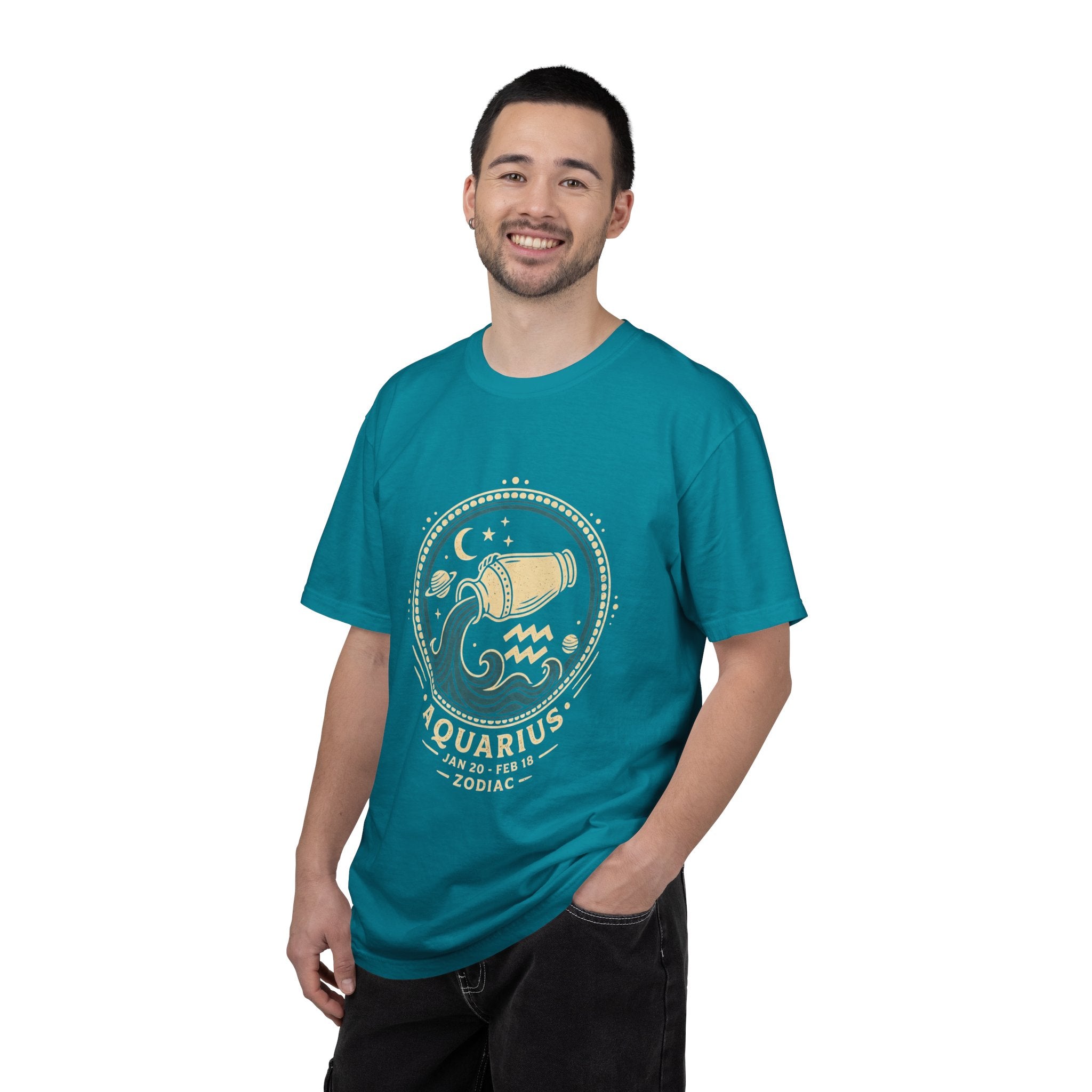 Aquarius Zodiac T-Shirt — Water Bearer Astrology Tee