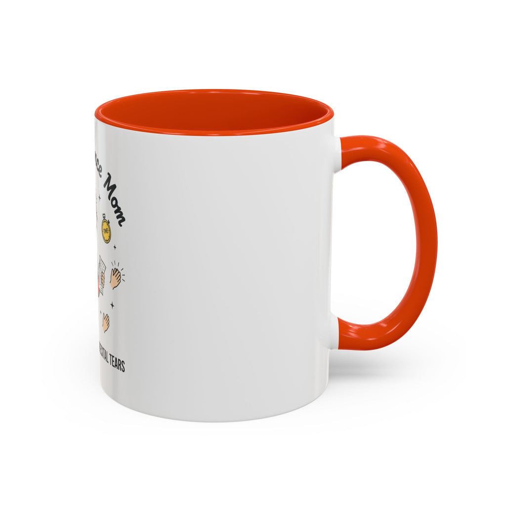 Frazzled Dance Mom Mug — "Powered by Coffee and Recital Tears" (11oz/15oz)