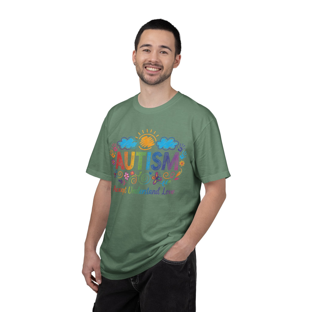 Autism Awareness T-Shirt — "Accept Understand Love" Colorful Support Tee