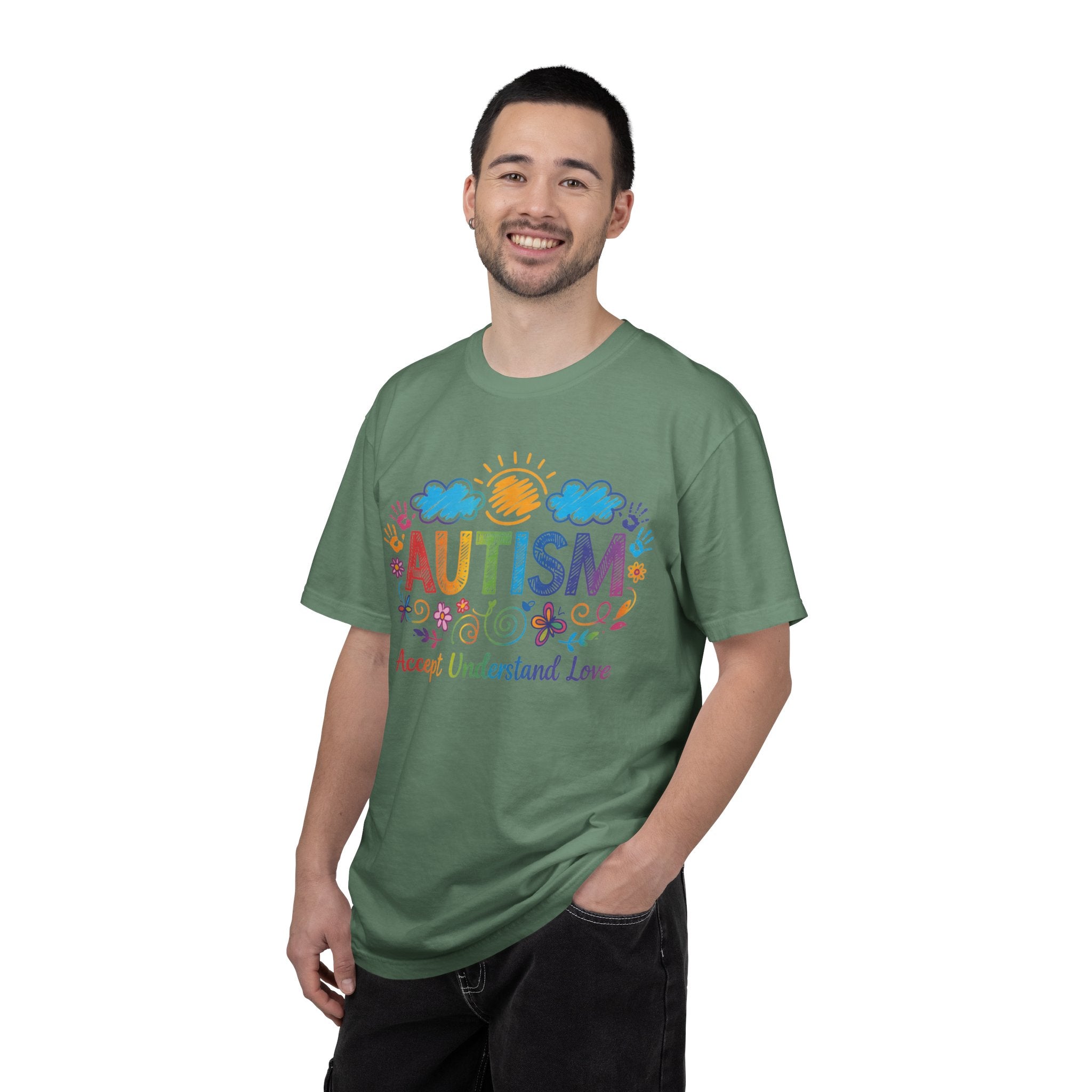 Autism Awareness T-Shirt — "Accept Understand Love" Colorful Support Tee