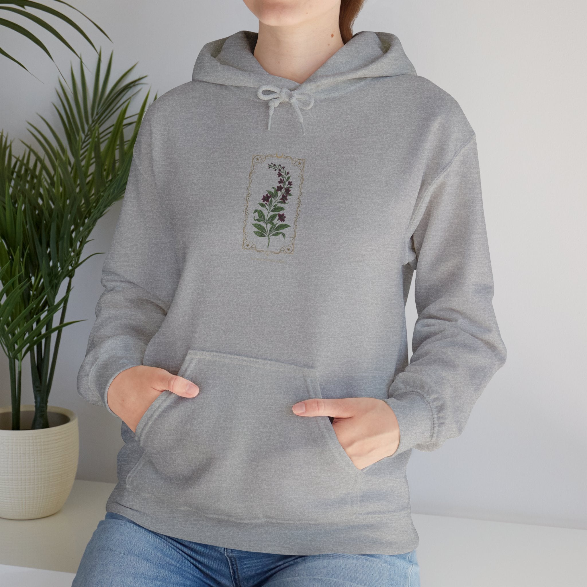 Nightshade Botanical Hoodie | dark botanical, witchy garden