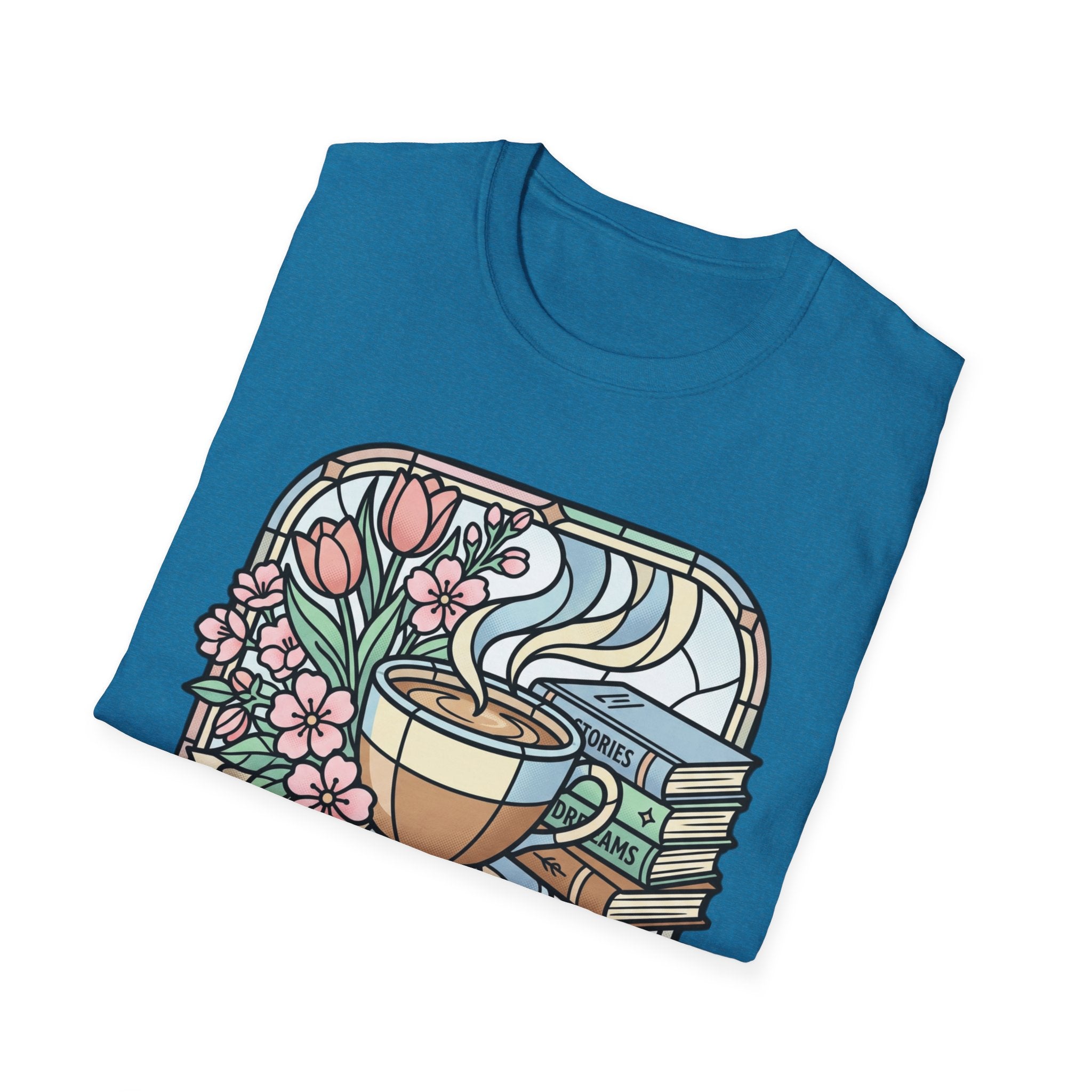 T-Shirt — "Coffee & Chapters" Cozy Book Lover Tee