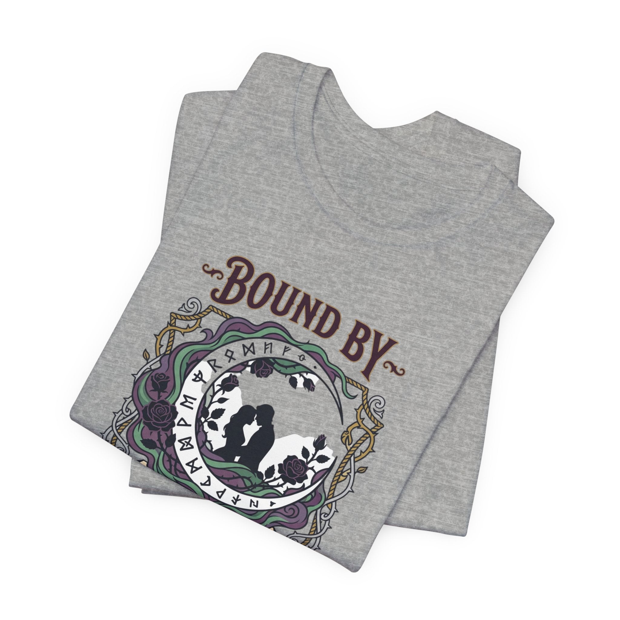 Bound by Romantasy Tee | romantasy reader, enchanted gothic book lover