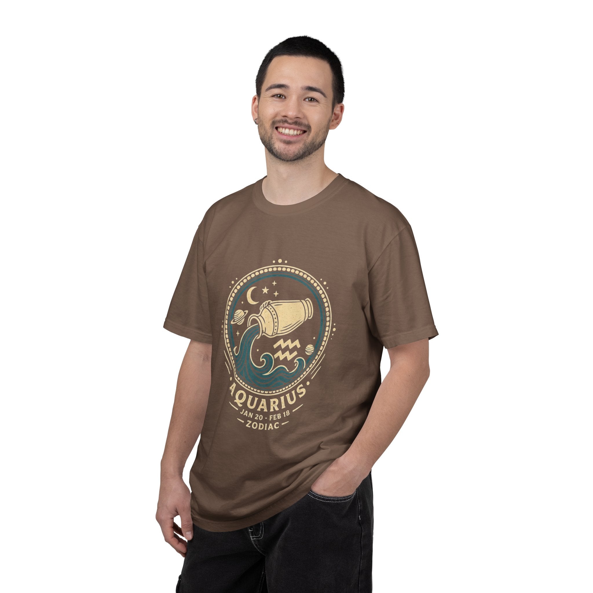 Aquarius Zodiac T-Shirt — Water Bearer Astrology Tee