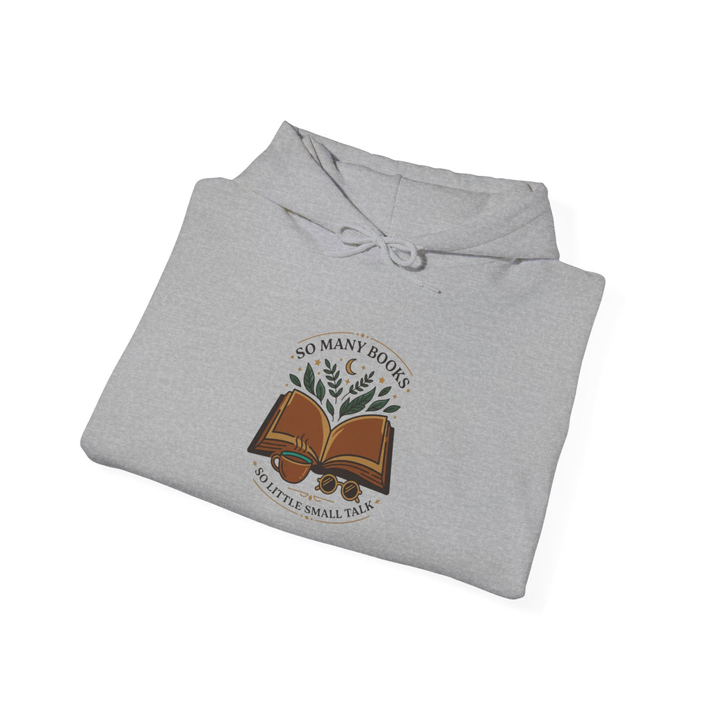 So Many Books, So Little Time Hoodie | Book Lover, Cozy Reader