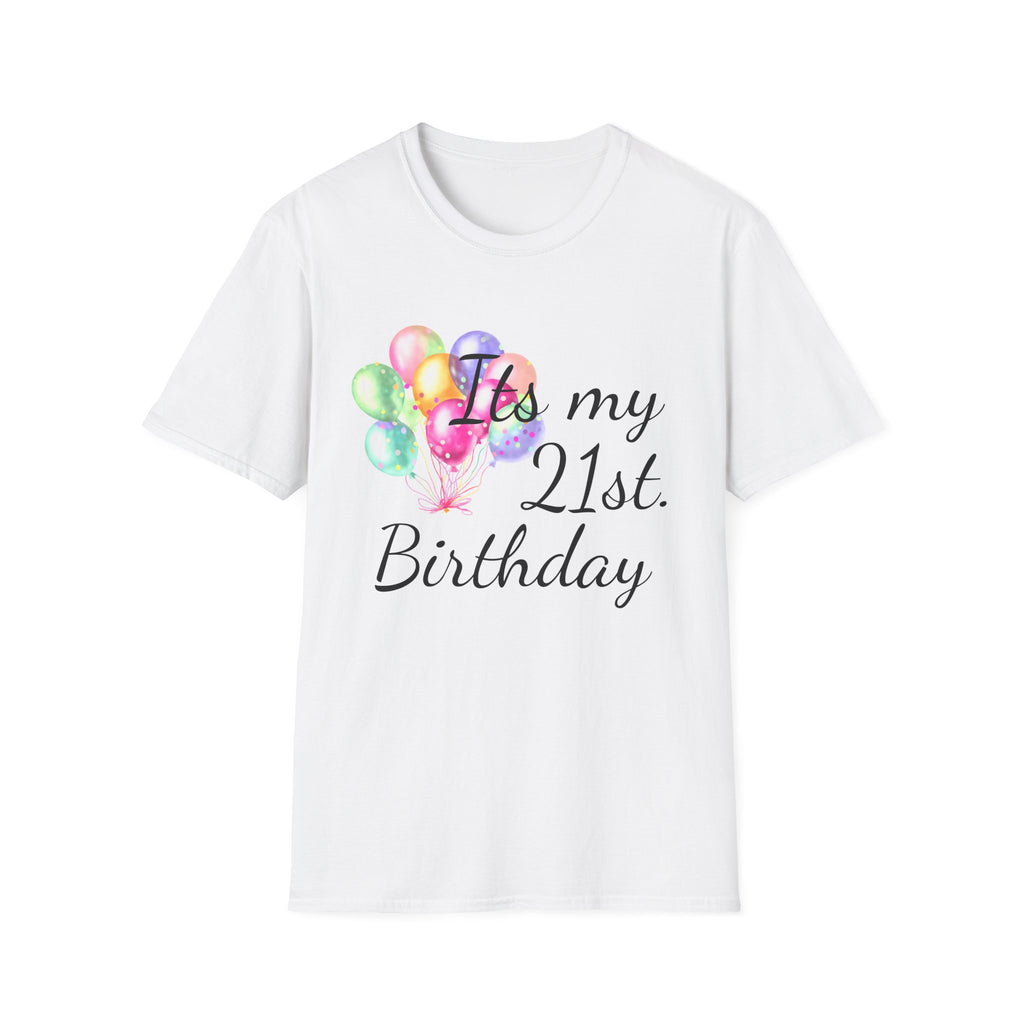 Birthday Balloons T-Shirt — "It's My" Celebration Tee