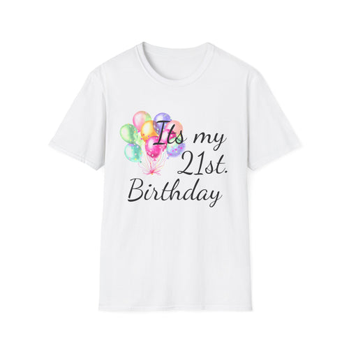 Birthday Balloons T-Shirt — "It's My" Celebration Tee