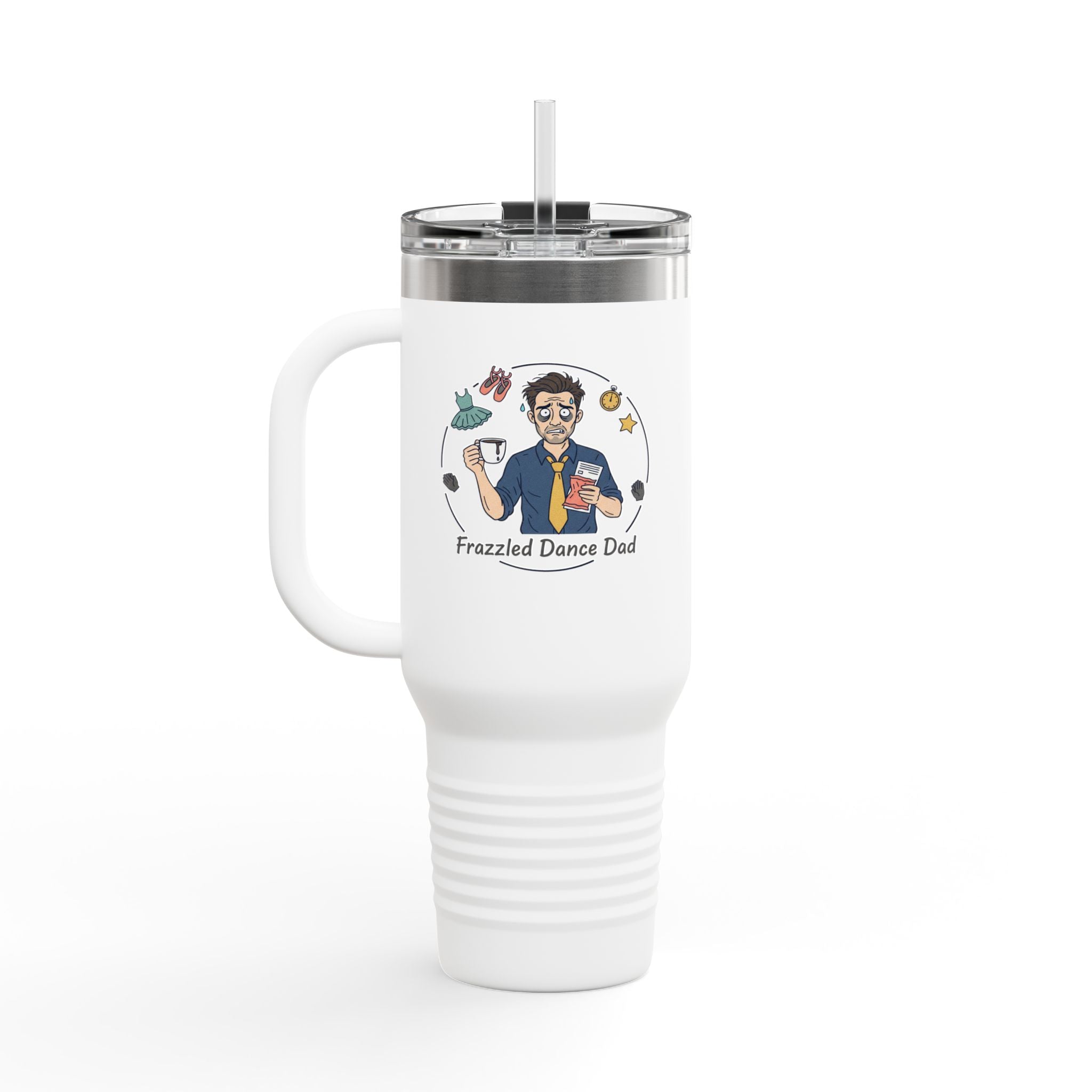 Funny Dance Dad 40oz Insulated Travel Mug