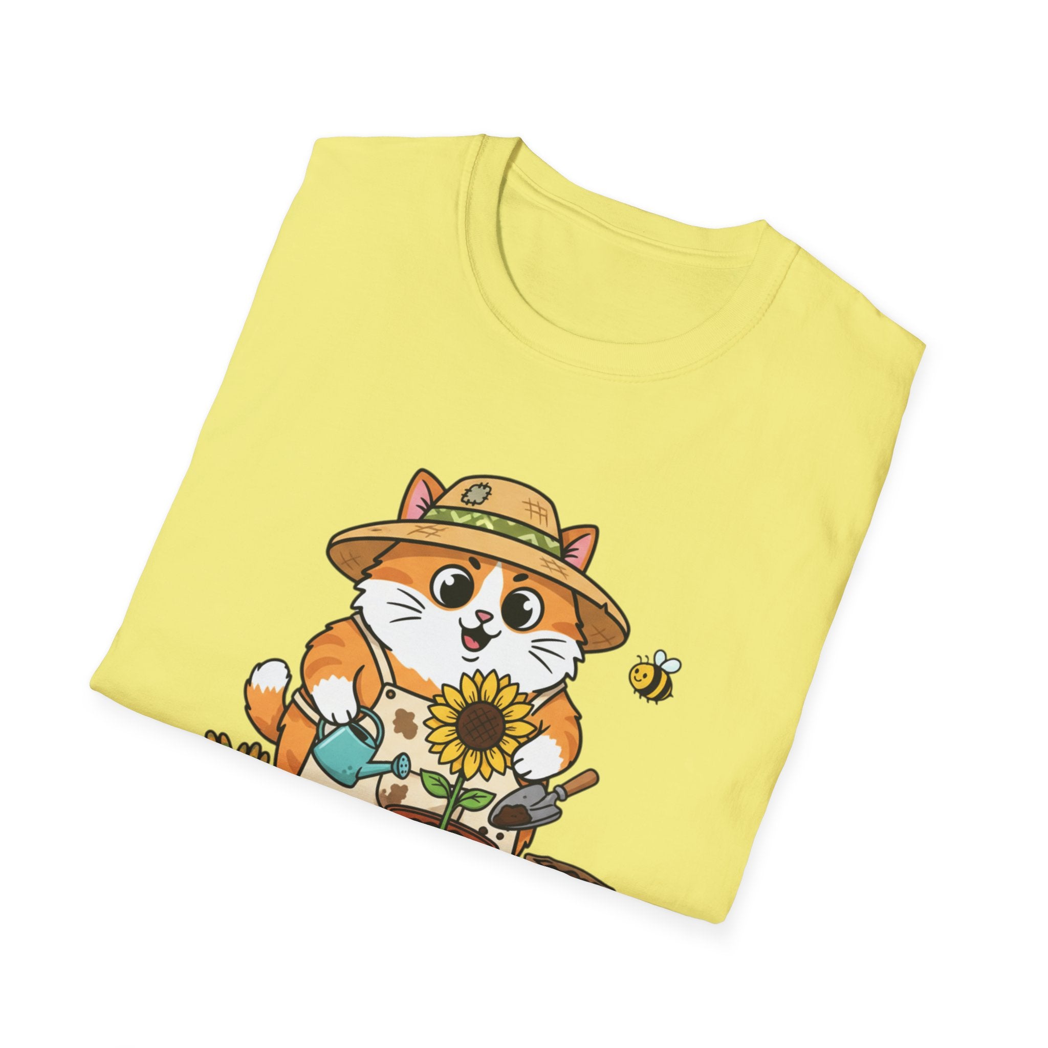 Garden Cat T-Shirt — Cute Gardener Cat Graphic Tee