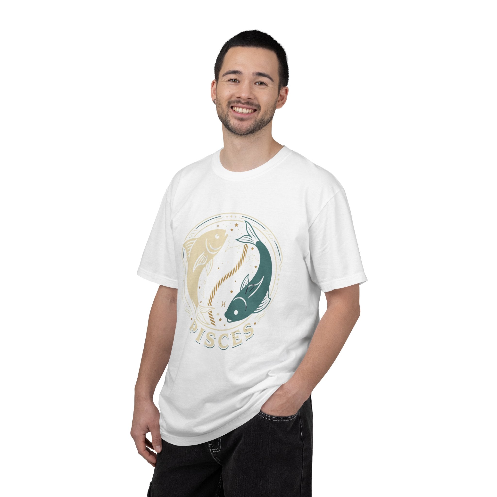 Pisces Zodiac T-Shirt — Yin Yang Fish Astrological Tee