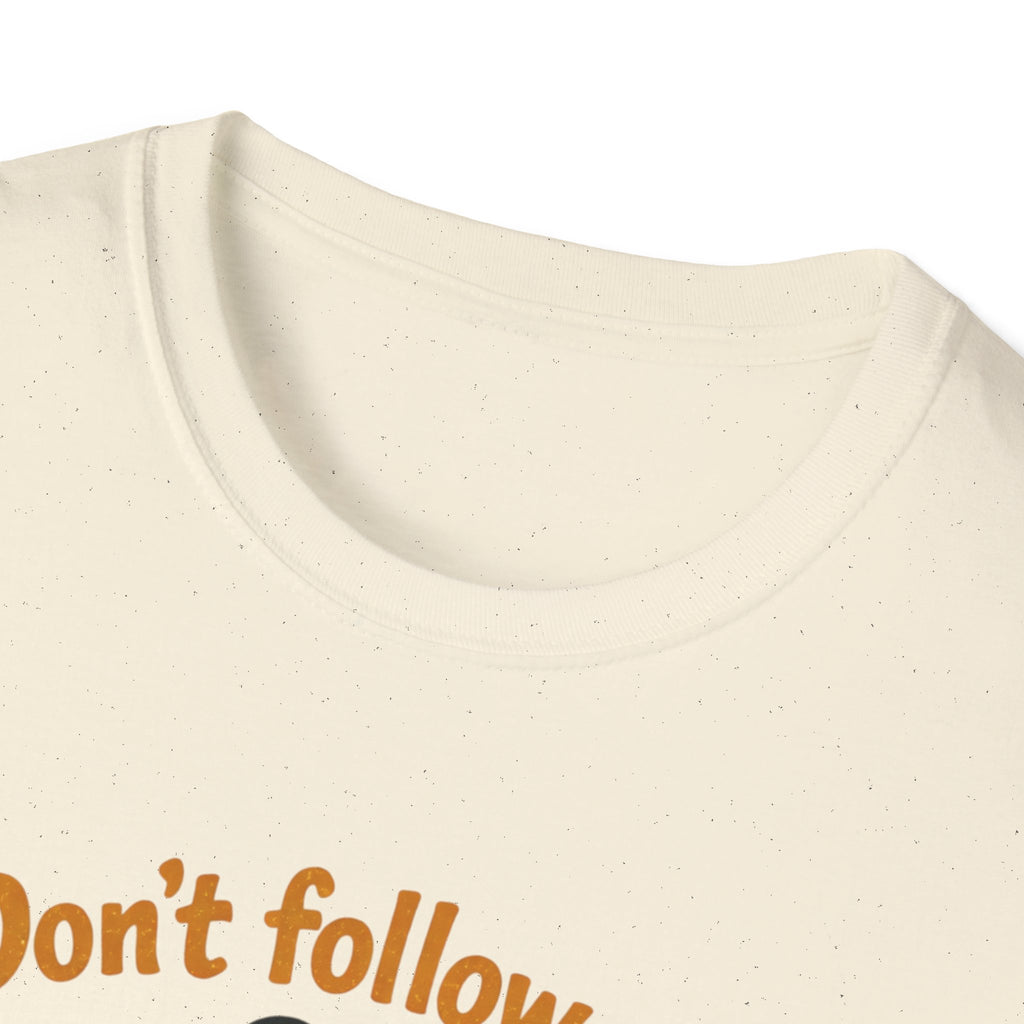 Frog on Bike T-Shirt — “Don't follow me, I have no idea where I'm going” Graphic Tee