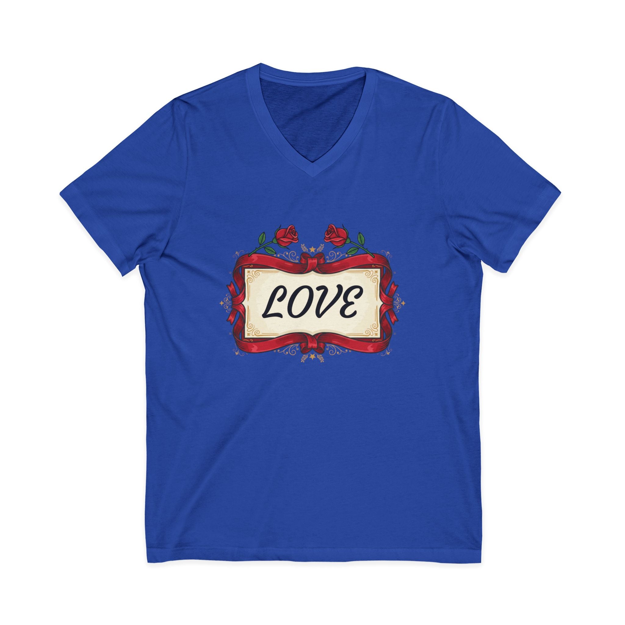 Love Red Roses V-Neck Tee