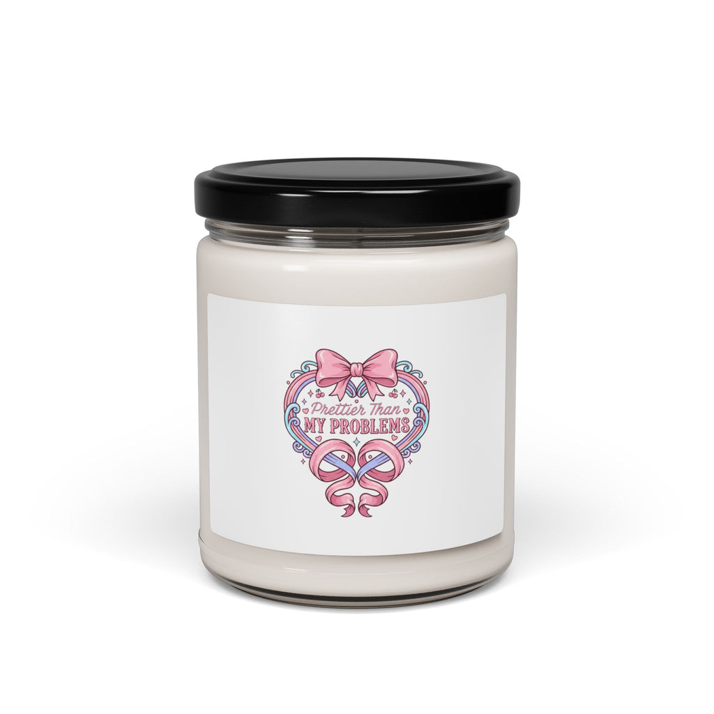 Coquette Ribbon Heart Candle | Scented Soy Candle, pastel humor, lace aesthetic