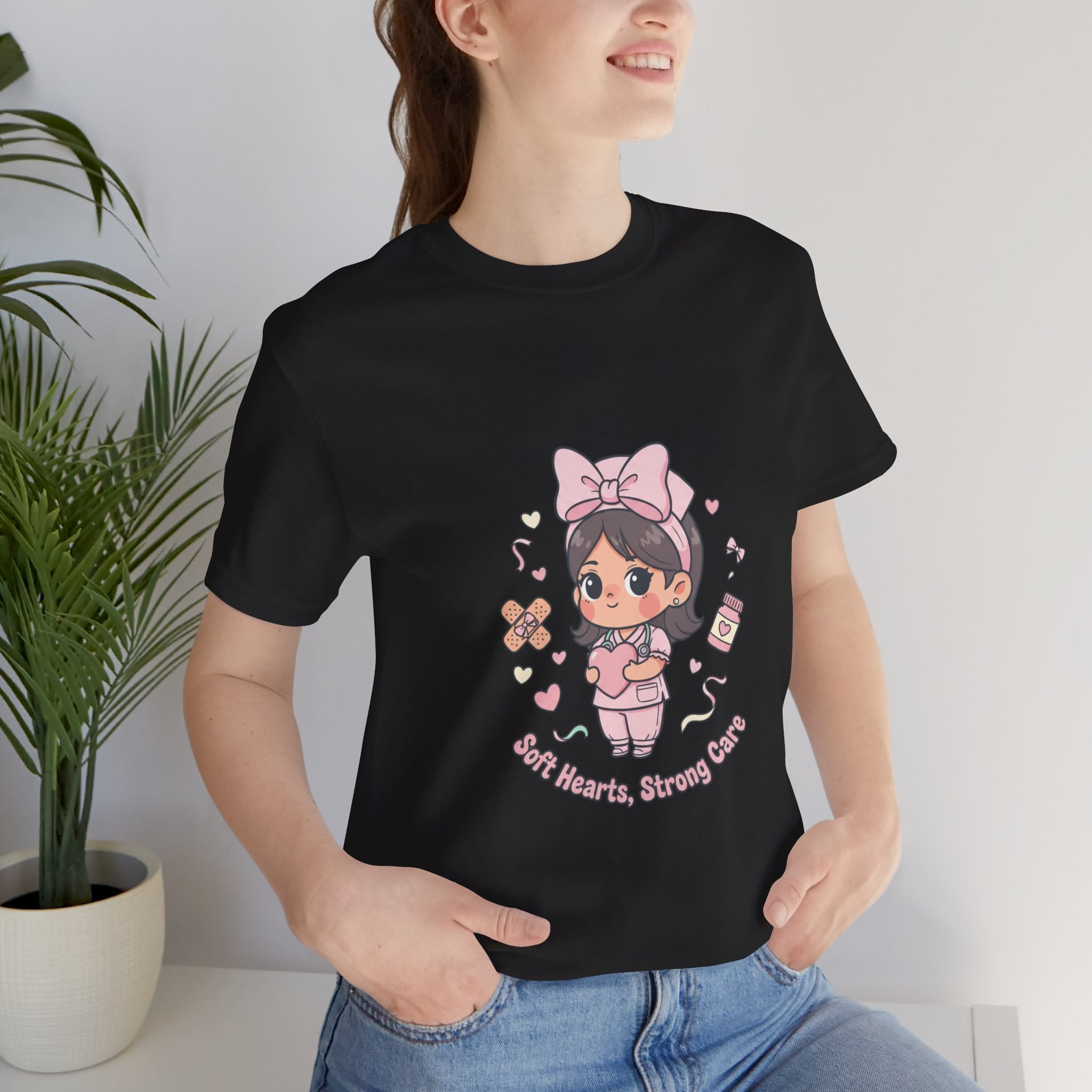 Cute Nurse Graphic Tee | Coquette medical pastel kawaii nurse merch