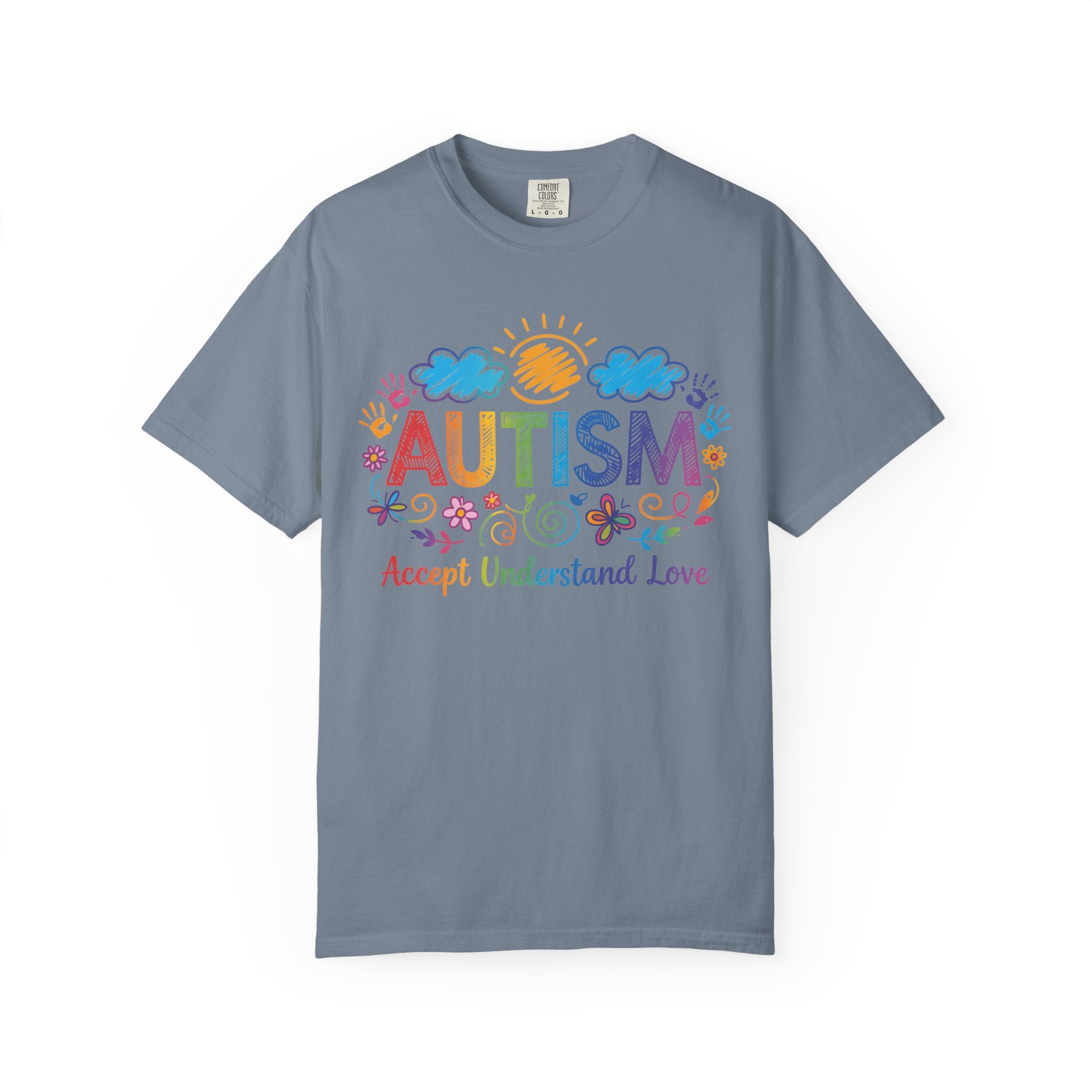 Autism Awareness T-Shirt — "Accept Understand Love" Colorful Support Tee