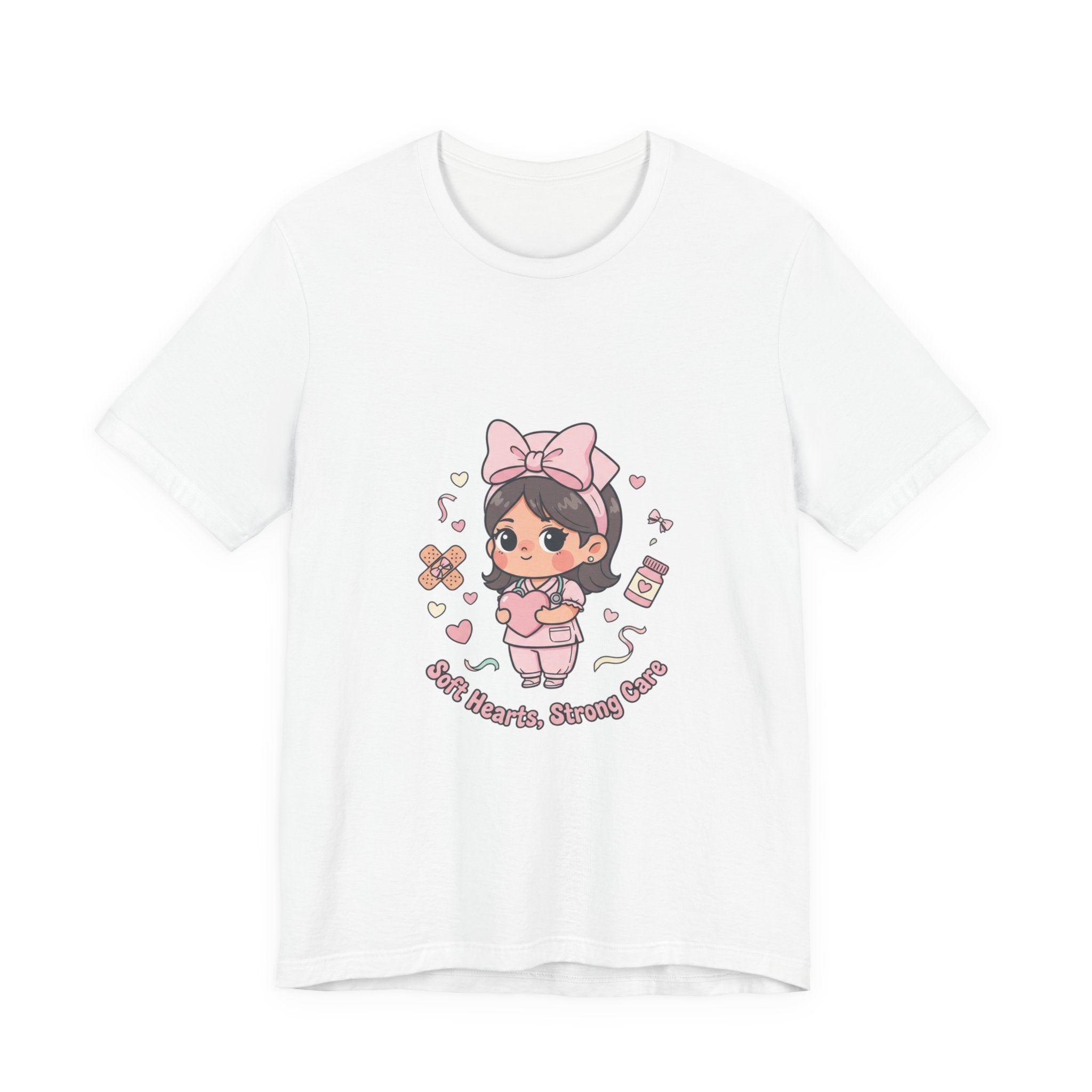 Cute Nurse Graphic Tee | Coquette medical pastel kawaii nurse merch