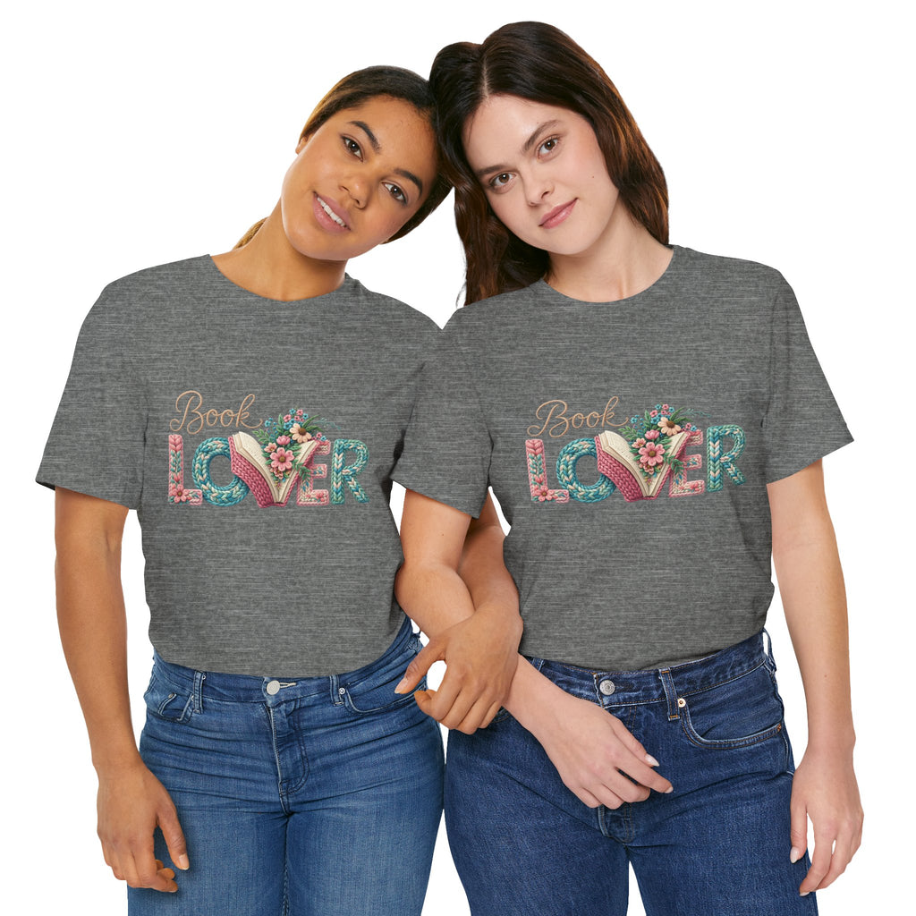 Faux Book Lover Tee — Faux. Floral 'Book Lover' Graphic T-Shirt