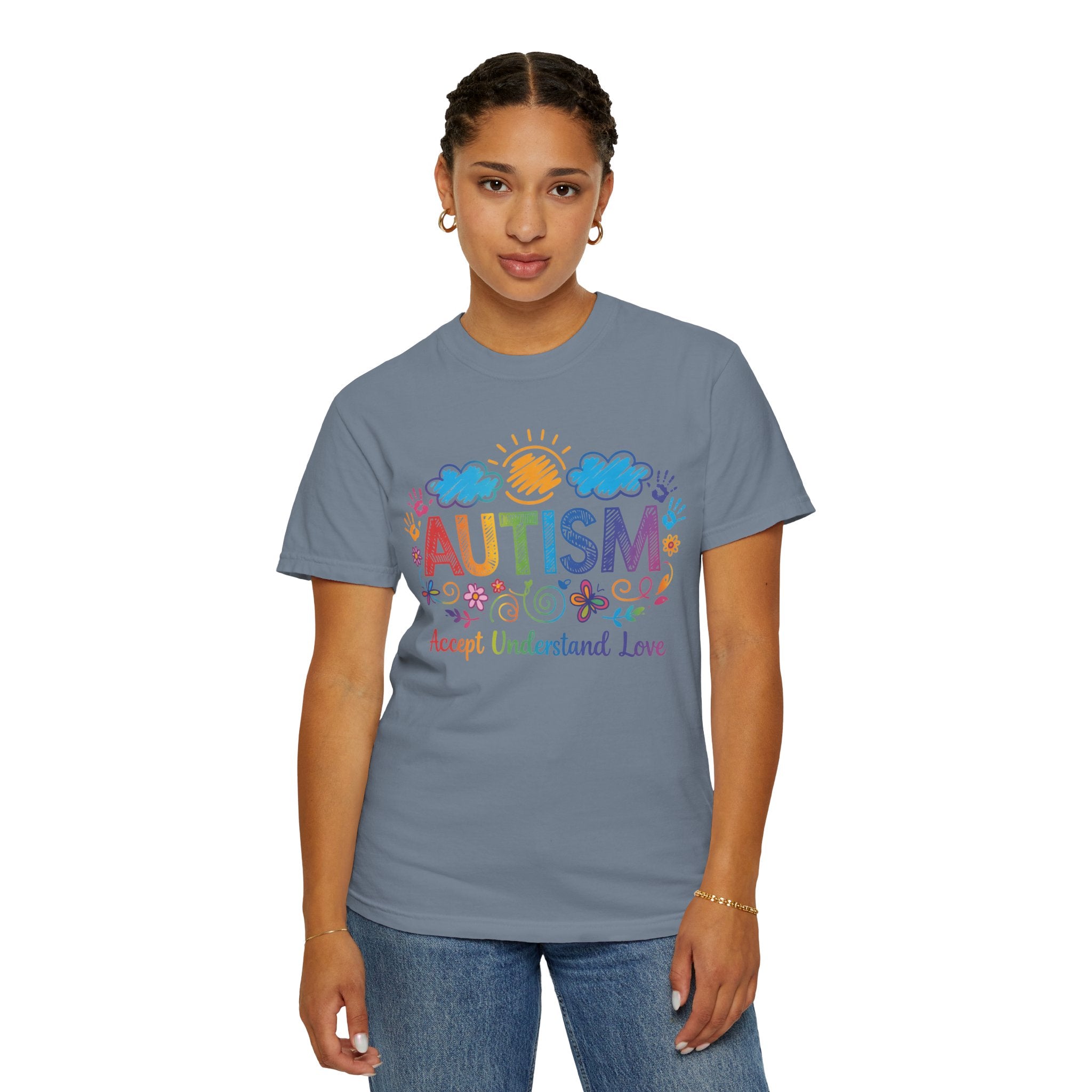 Autism Awareness T-Shirt — "Accept Understand Love" Colorful Support Tee