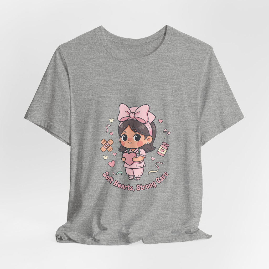 Cute Nurse Graphic Tee | Coquette medical pastel kawaii nurse merch