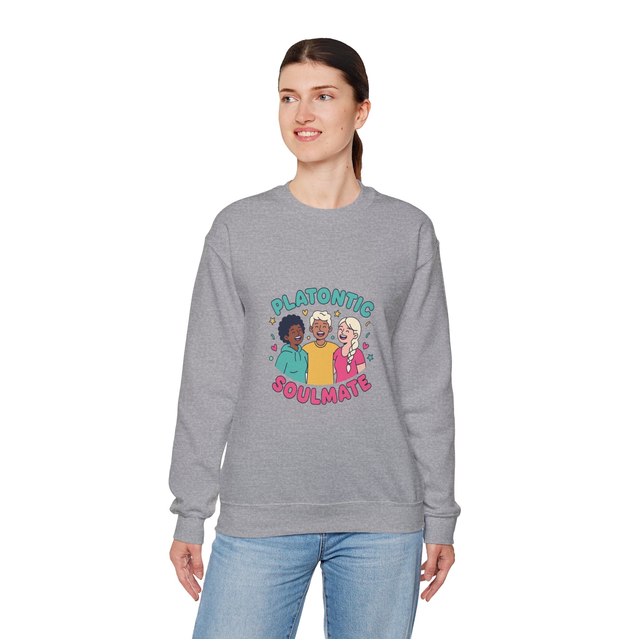 Platonic Soulmate Crewneck Sweatshirt | friendship, platonic love