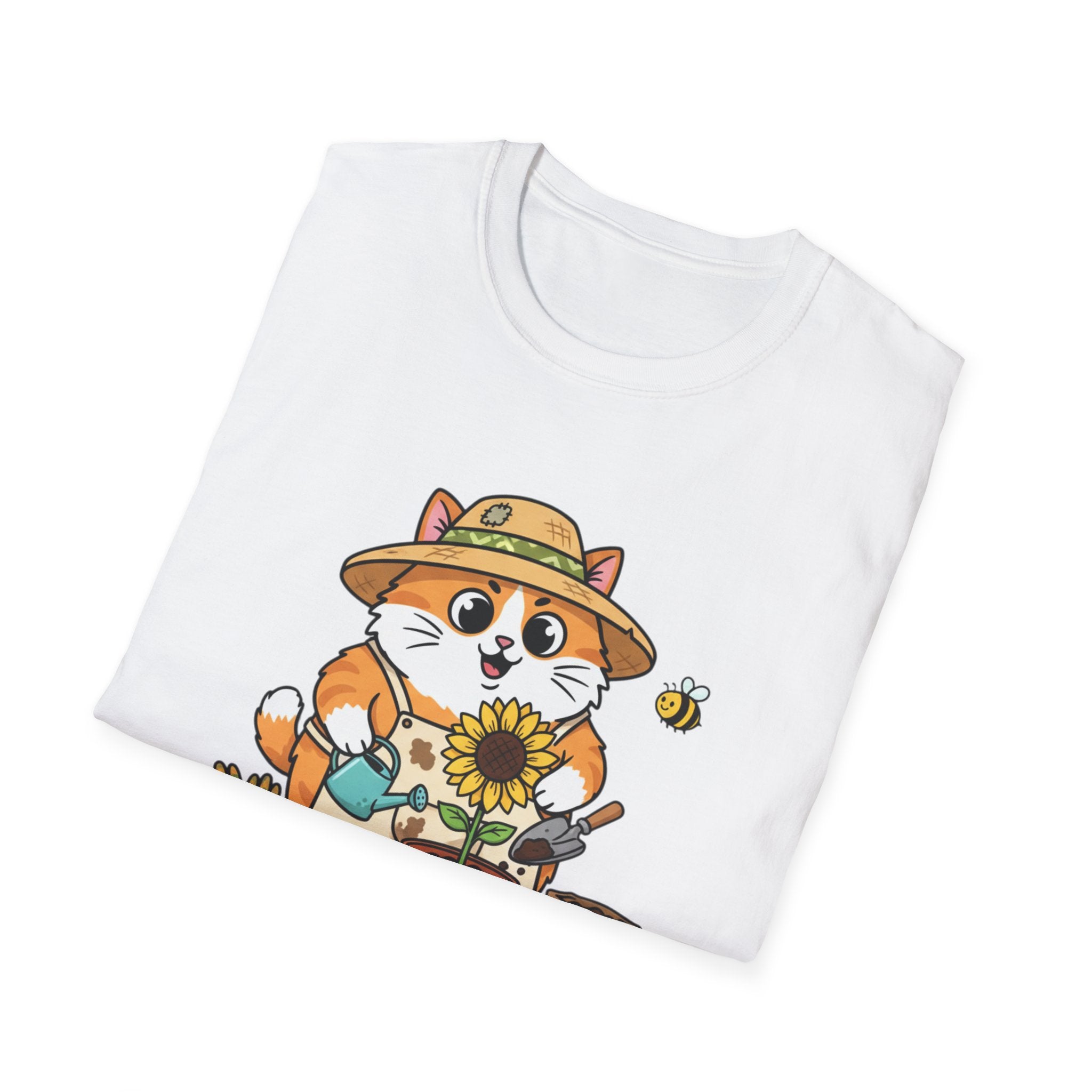 Garden Cat T-Shirt — Cute Gardener Cat Graphic Tee