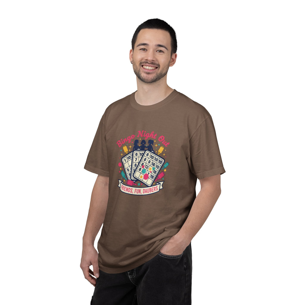 Bingo Night Out T-Shirt — Friends, Fun, Daubers Retro Game Night Tee