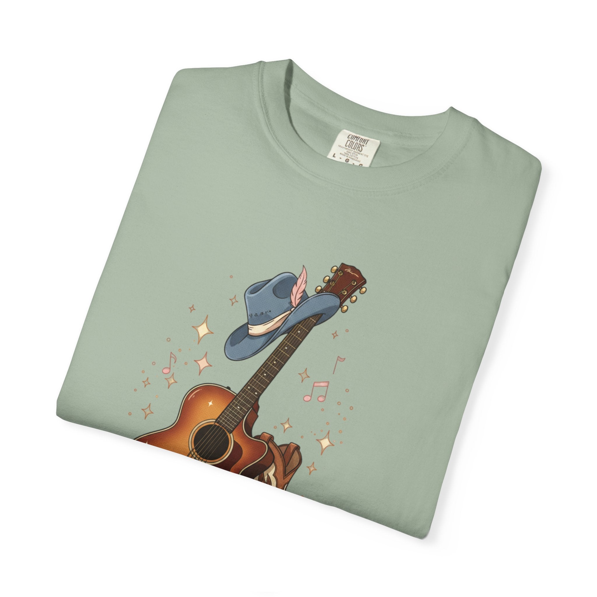 Country Music Guitar T-Shirt — "Country Is My Heaven" Graphic Tee
