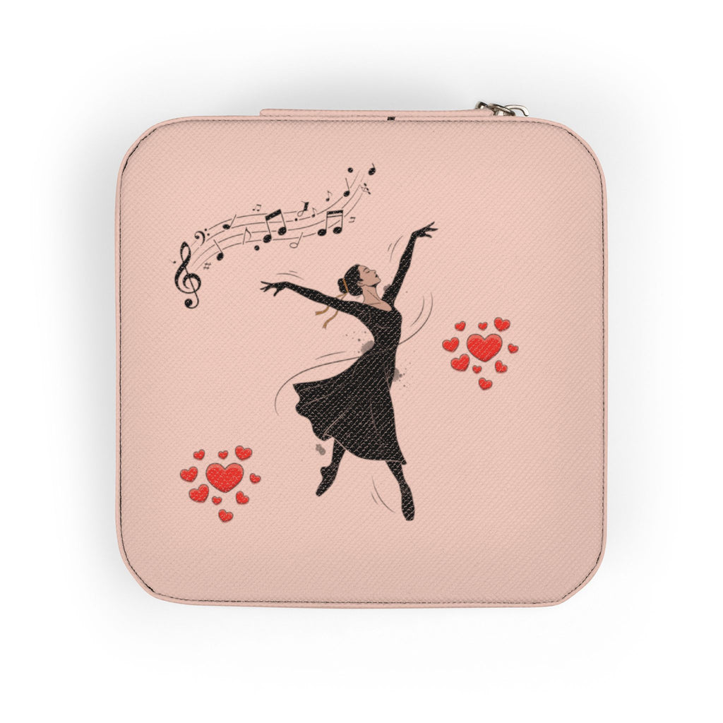 Compact Ballerina Jewelry Travel Case — Portable Ring & Earring Organizer