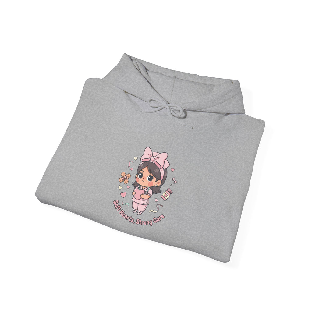 Cute Nurse Kawaii Graphic Hoodie | pastel coquette medical design