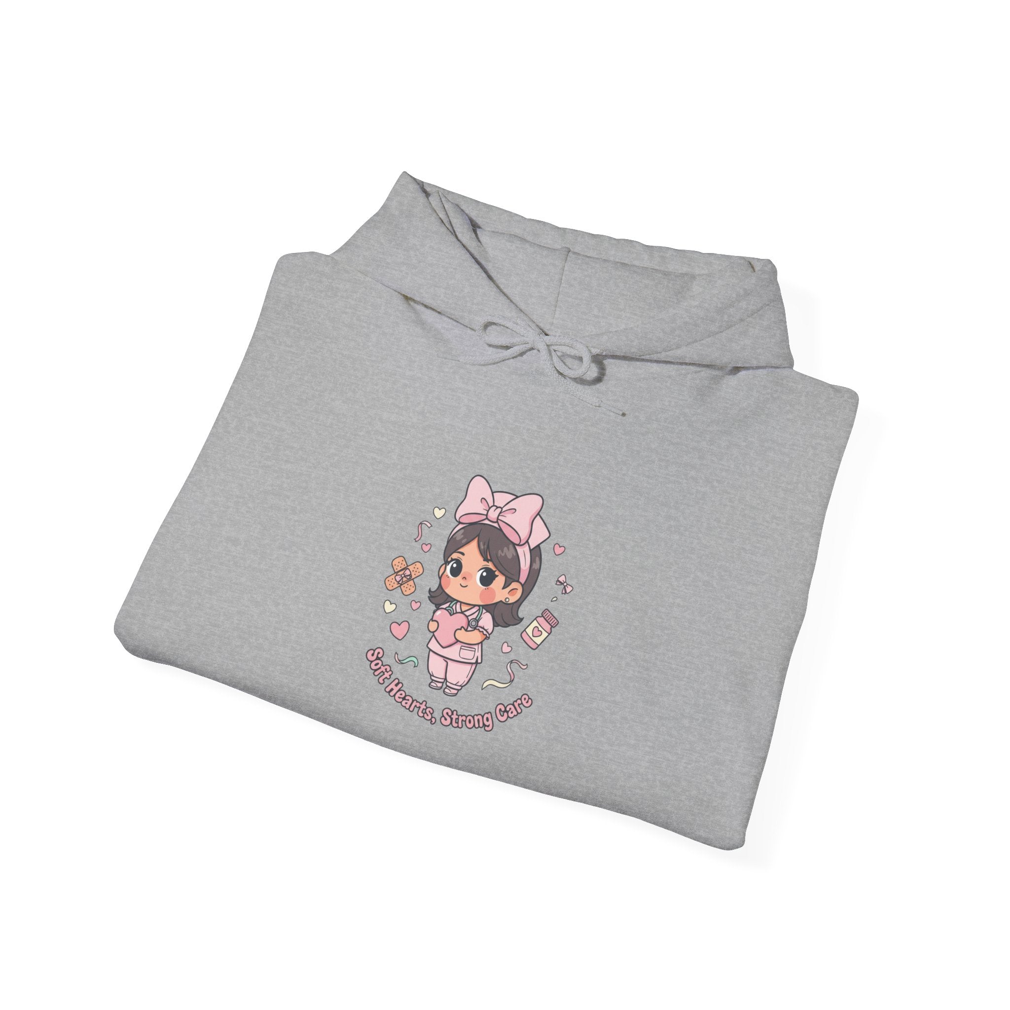 Cute Nurse Kawaii Graphic Hoodie | pastel coquette medical design