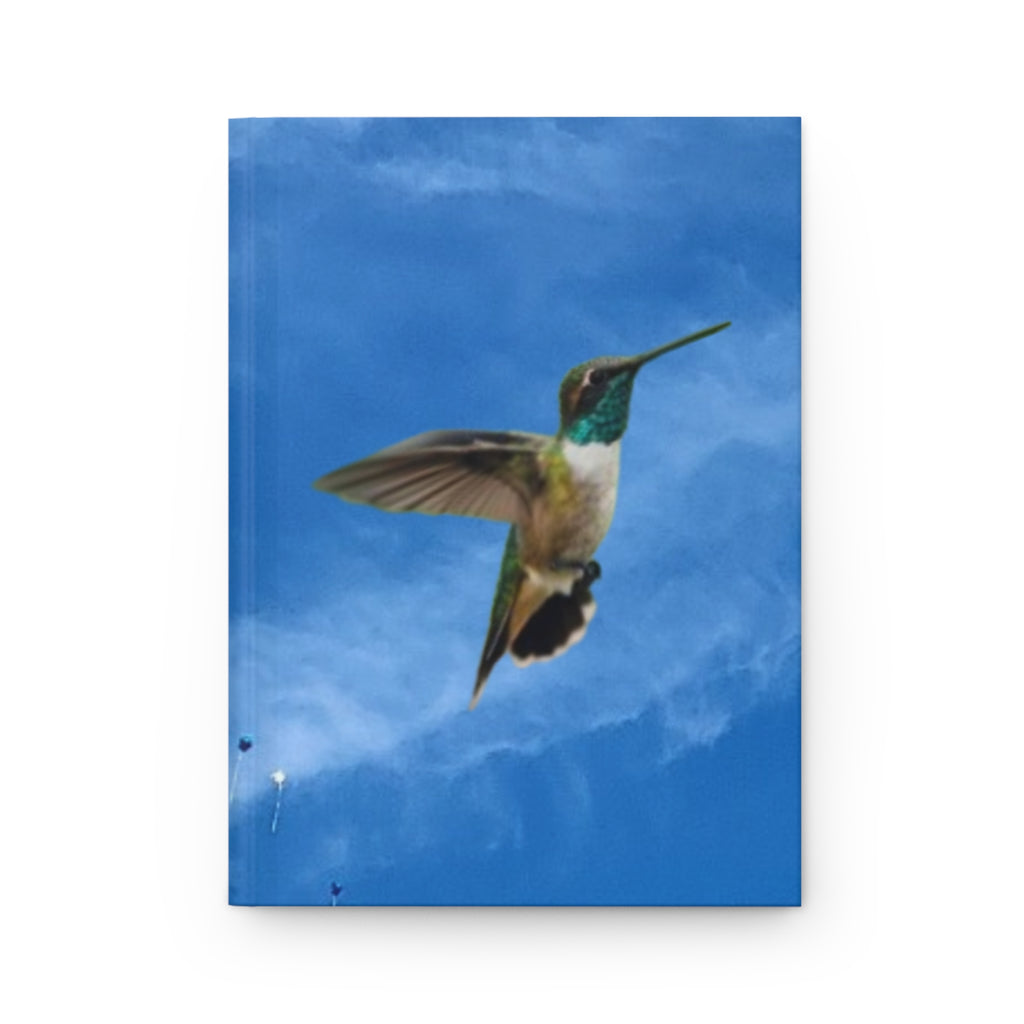 Hummingbird Sky Hardcover Journal — Nature-Inspired Notebook for Bird Lovers