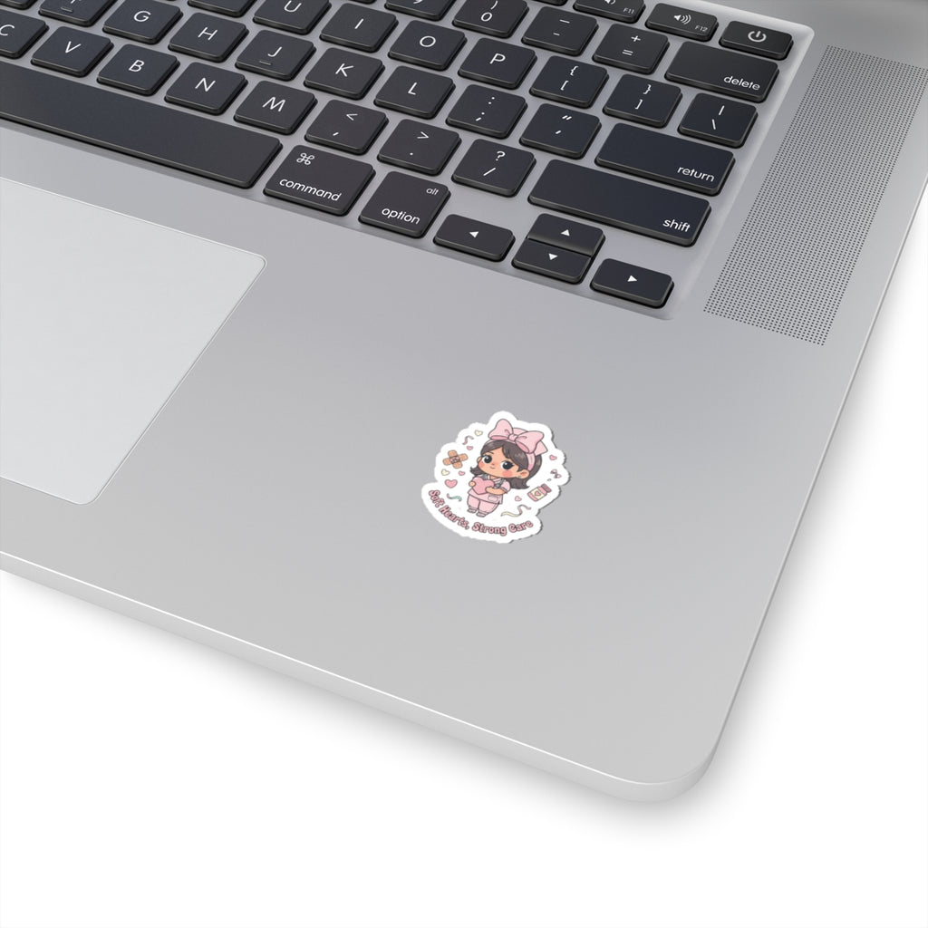 Kawaii Nurse Sticker | Bow-Core Pastel Medical, Cute Nurse Graphic