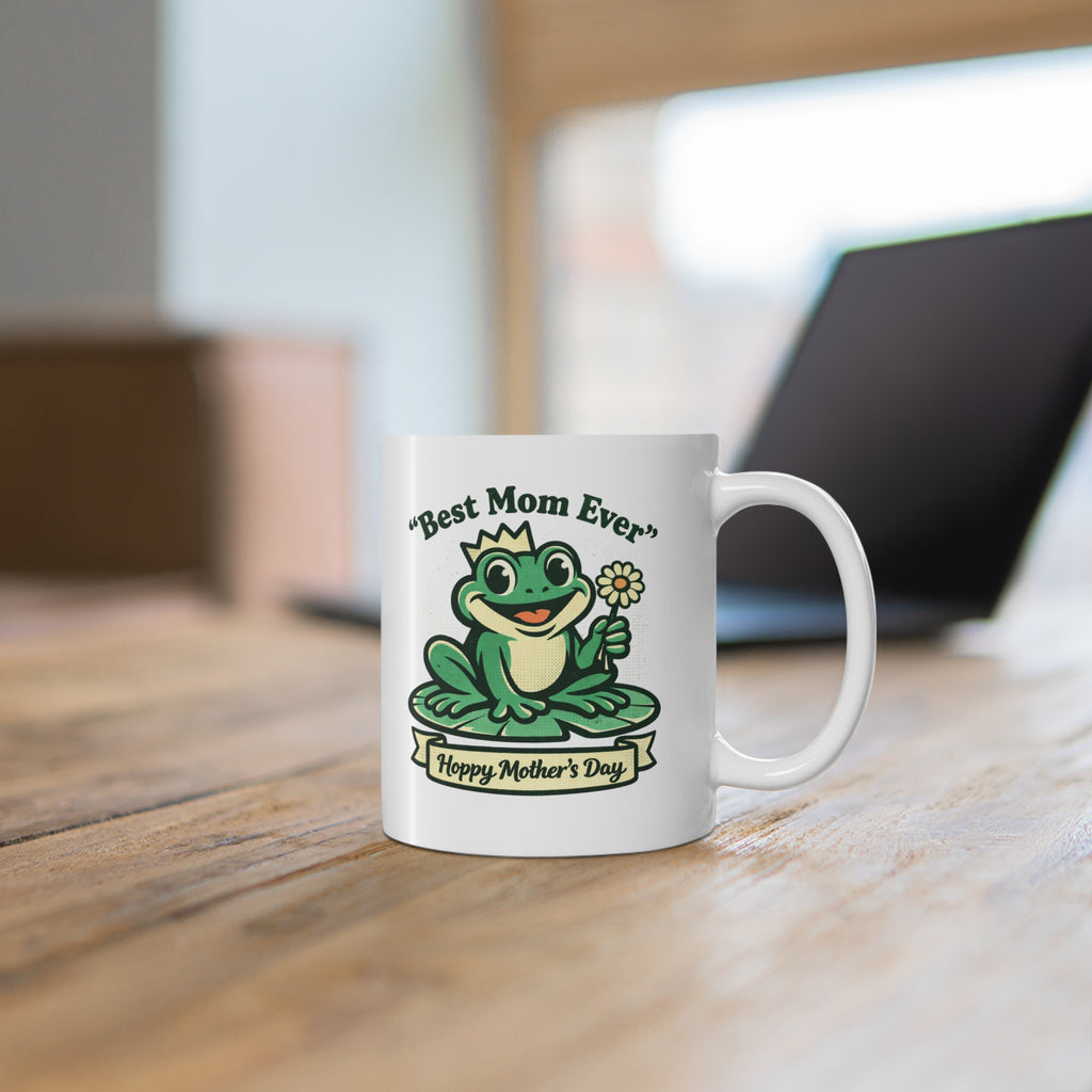 Best Mom Ever Frog Mug — Cute Mother's Day 11oz Coffee Cup