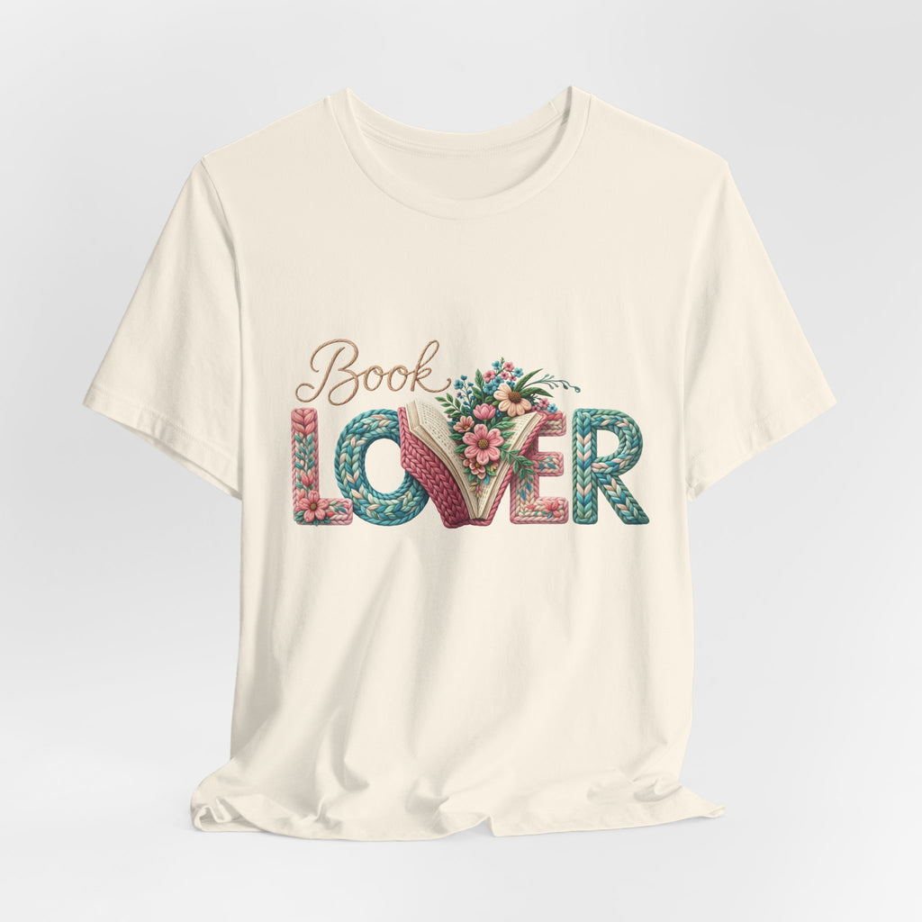 Faux Book Lover Tee — Faux. Floral 'Book Lover' Graphic T-Shirt