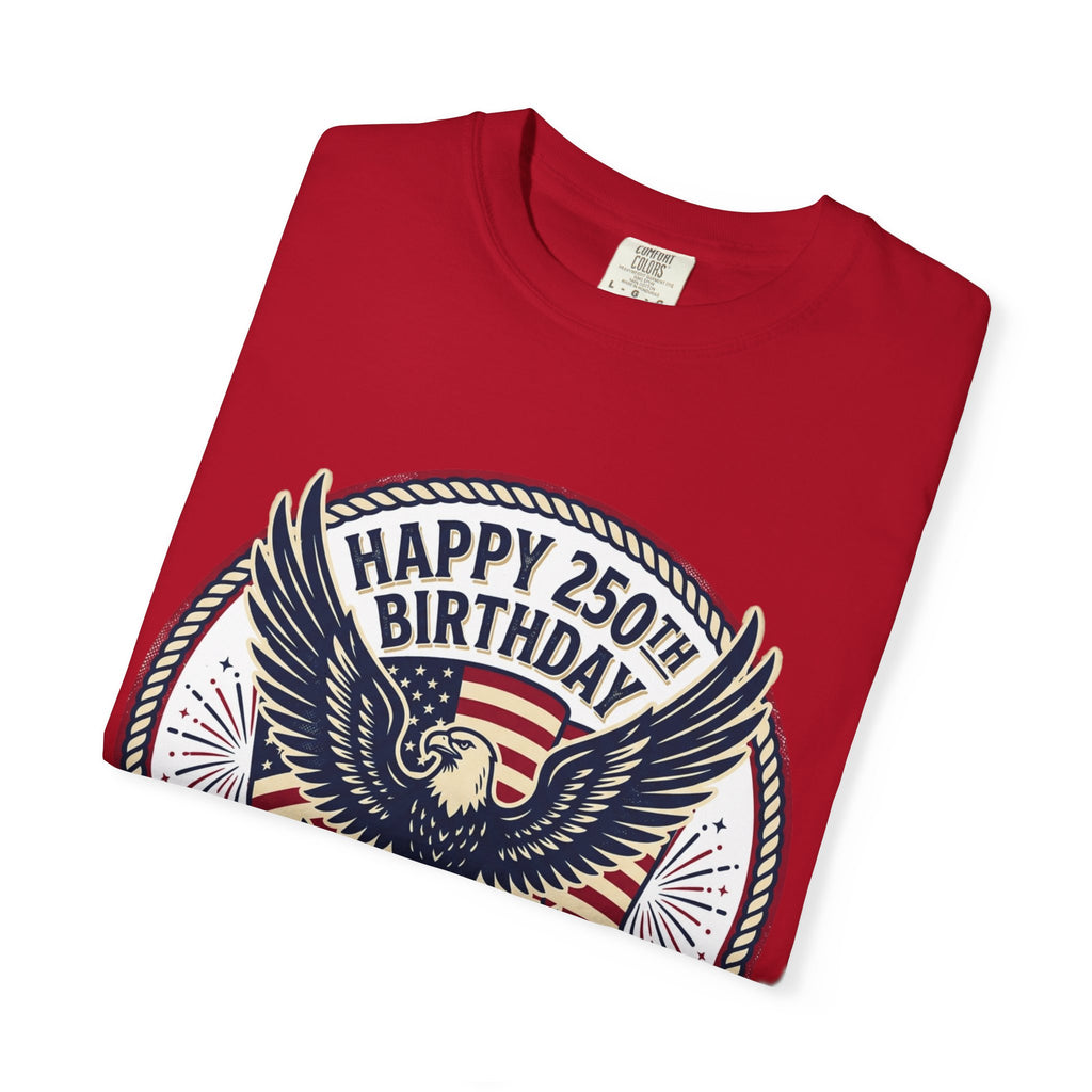 250th Birthday USA Eagle T-Shirt — Happy 250th Birthday 1776–2026 Patriotic Tee