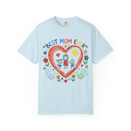 Best Mom Ever T-Shirt — Cute Kids’ Handprint Heart Mother’s Day Tee